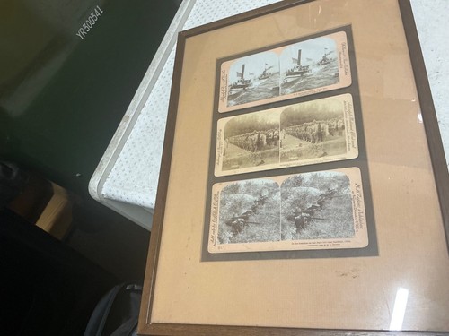 Frame 3 old US Military photos, USS Indiana, 22nd, San Juan Stereoscope. Charity - Picture 7 of 11