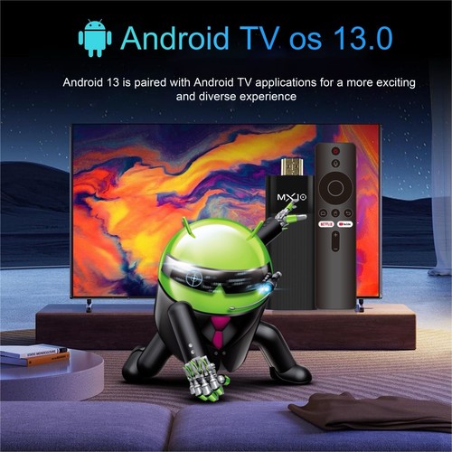 Fire Stick TV MX10-F3 wi-fi 6 Android 13 TV box 2.4/5g dual wifi 4k 2giga - Picture 3 of 10