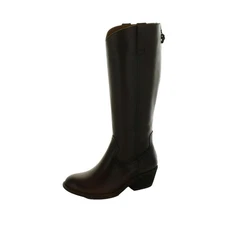 Sofft Women's Astoria Black Leather Knee High Back Zip Tall Boots Size 6M