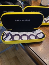 New Marc Jacobs Eyewear Large Clamshell Case Sunglasses Dust Cloth Eyeglasses
