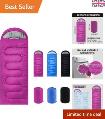 Kompakter 3-4 Jahreszeiten Schlafsack mit weicher Baumwollfüllung & Kompressionssack
