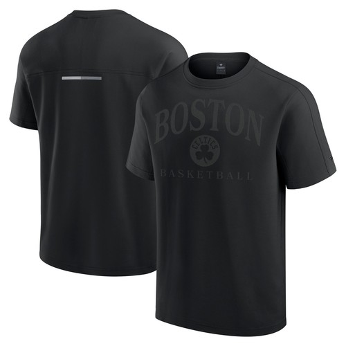 Camiseta para hombre Fanatics negra Boston Celtics Flex triple mezcla