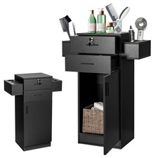 Beauty Salon Storage Cabinet Locking Barber Styling Equipment Station