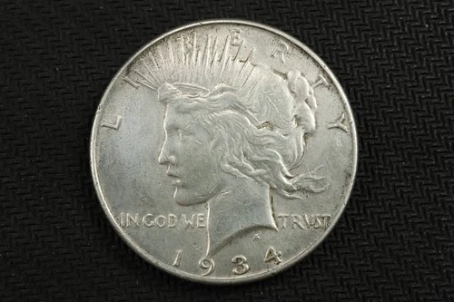NobleSpirit (JL) 1934 Silver Peace Dollar XF / AU About Uncirculated