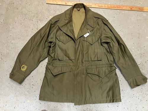 VTG 1940s WW2 M-1943 M43 Field Jacket Coat Size 36R US Army US Military USGI
