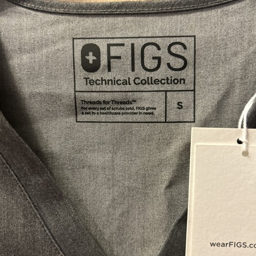 Figs Technical Collection Women's Heathered Gray Scrub Set Size Small - Picture 13 of 15