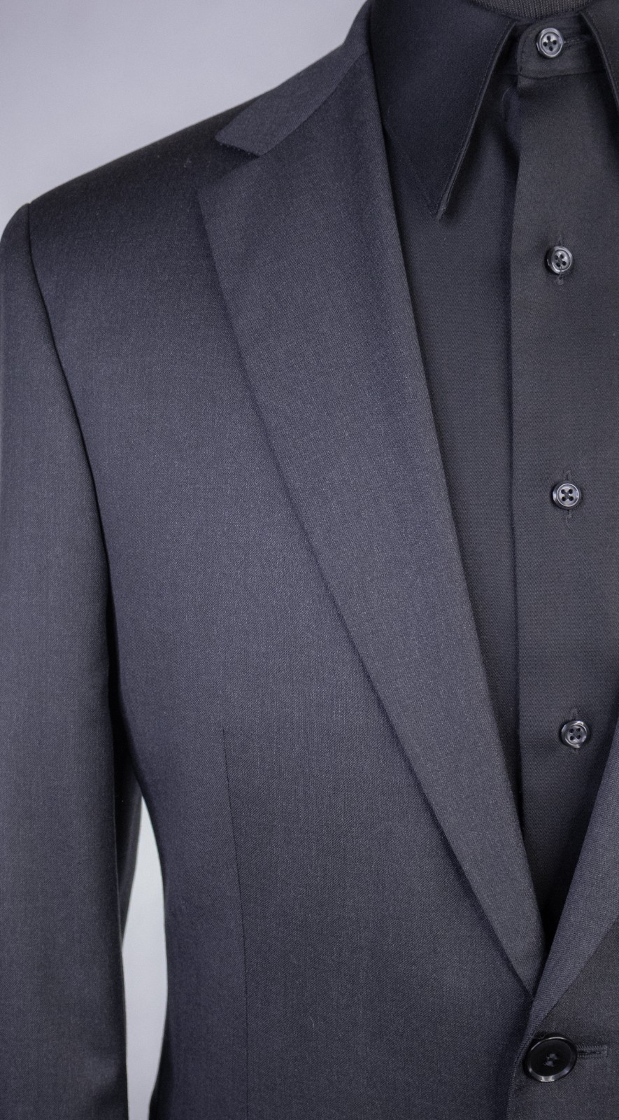 BOSS Hugo Boss Blazer Sport Coat Jacket Men’s 40R Solid Gray Wool 2-Button thumbnail 5