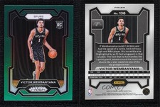 2023-24 Panini Prizm Green Prizm Victor Wembanyama #136 Rookie RC
