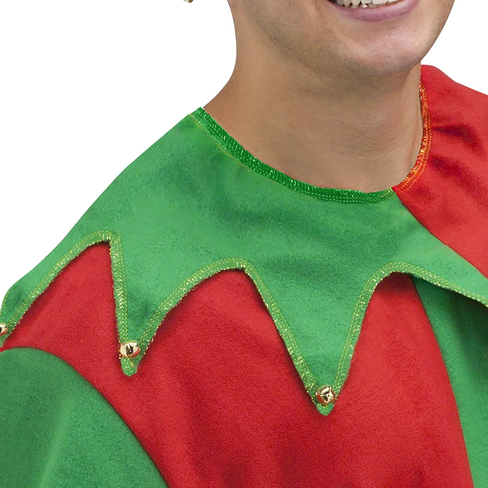 Disfraz de Elfo para Hombre Talla Grande Vacaciones Navidad Vestido Elegante Talla Grande Ropa de Elfo Foto 3 de 4