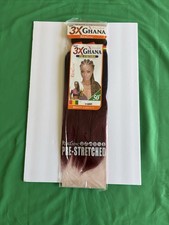 Realistic 50 3X GHANA PRE STRETCHED 100 Kanekalon - Color T1BBG Brand New