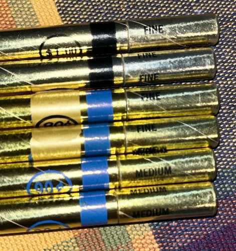 NOS Lot/6 Genuine Cross Ball Pen Refills 2 Black Fine, 2 BlueFine, 2 Blue Med - Picture 2 of 4