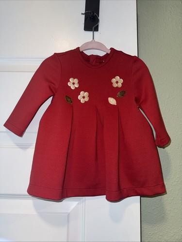 Mayoral Neugeborenes rotes Langarmkleid 3-6 Monate 2-4 Monate  - Bild 1 von 6