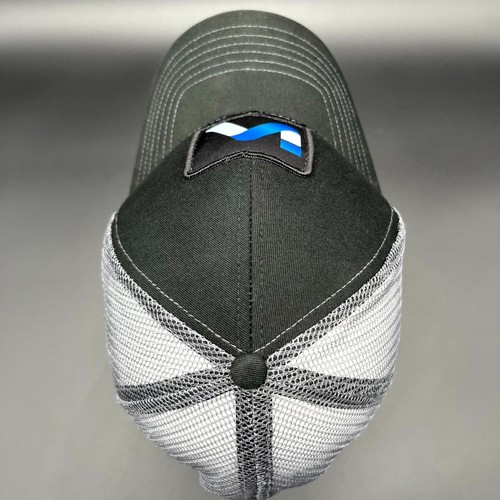 Andromeda Initiative Trucker Outdoor Cap MBW-600 Mens Black Snapback Mesh Back - Picture 5 of 14