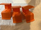 Mattel Barbie Vintage 1973 Orange Mod Retro Plastic S Chair Townhouse 3 Piece — photo 4