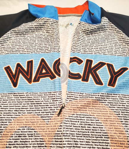 Primal 9/11 Tribute Cycling Jersey Mens L Wacky Victim Names - Picture 4 of 11