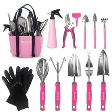 Garden Tool Set, Gardening Supplies for Gardener, Stainless Steel Heavy Duty ...