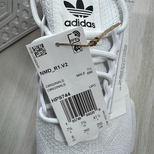 Adidas NMD R1 V2 Weiß HP9744 Herren Größe 8 Runner Trainer Turnschuhe - Bild 3 von 8
