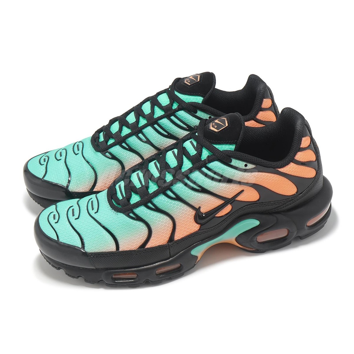 Nike Air Max Plus Black Aurora Green Men Casual Shoes Sneakers