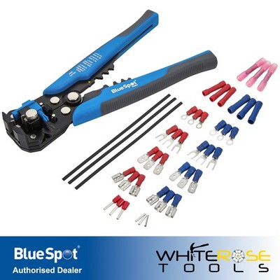 BlueSpot Automatische Abisolierzange Crimpzange Terminal Zubehör Set 08806