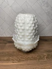 VTG Fenton Milk Glass Hobnail Fairy Lamp Married Pieces - See Description