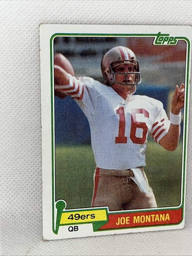 1981 Topps Football #216 JOE MONTANA (RC) - Foto 5 di 8