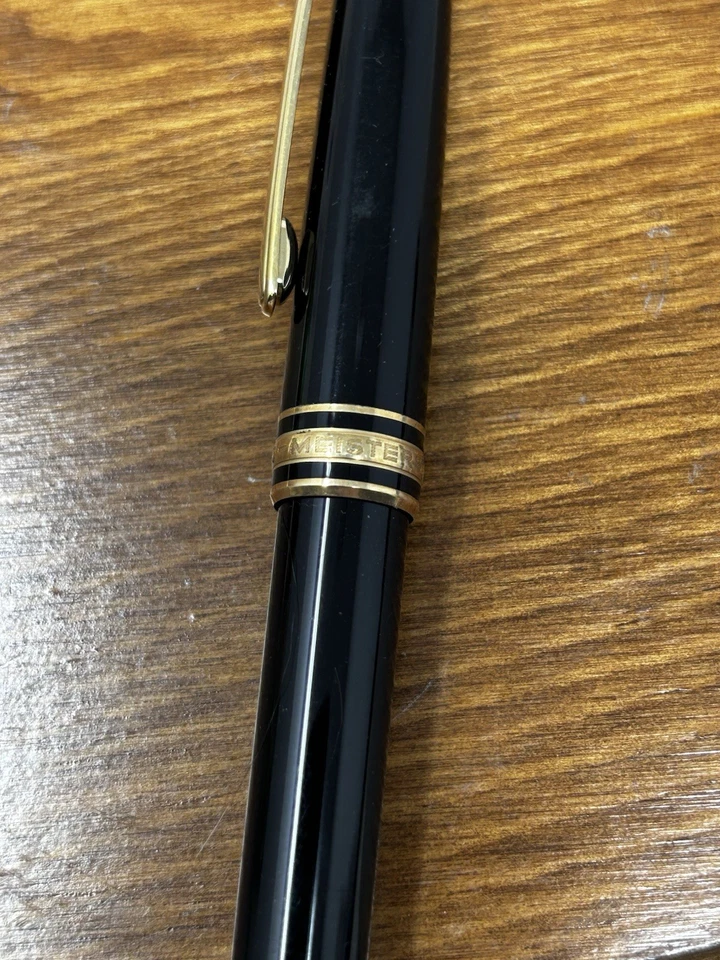 Pluma Estilográfica Montblanc Meisterstück 146 LeGrand Vintage Oro 14K Plumín Resina Negra Foto 2 de 4