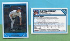 CLAYTON KERSHAW LOS ANGELES DODGERS 2007 BOWMAN CHROME DRAFT PICK #77