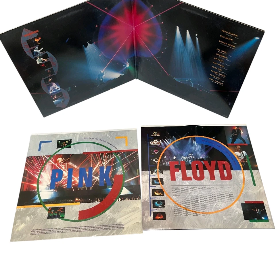 Pink Floyd Delicate Sound of Thunder Live Vintage Vinyl Double LP 1988 EX - Image 4 of 4