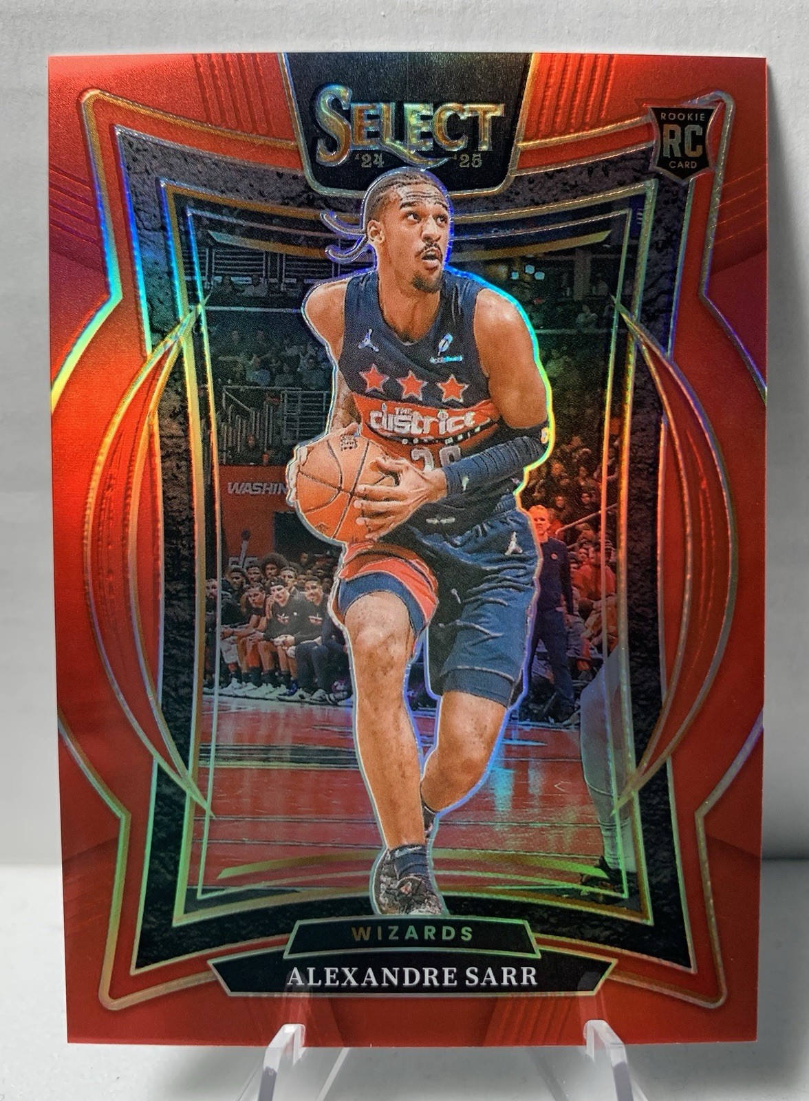 Alexandre Sarr 2024-25 Panini Select Concourse Red Prizm Rookie RC /199 #73