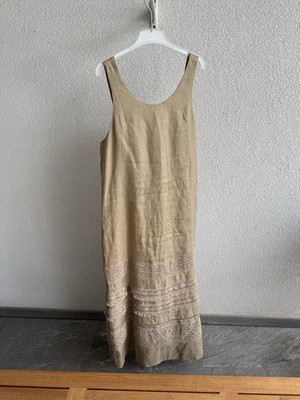 Damen-Sommerkleid Weekend Max Mara 100% Leinen Gr. 38 Beige