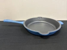 BergHOFF Cast Iron Round Fry Pan 10" Blue 10 Inch