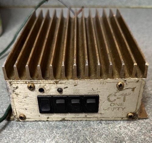 C.T. ONE FIFTY Linear Amplifier – Untested, As-Is – No Cables or Power Included - Zdjęcie 2 z 12