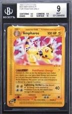 BGS 9 MINT Ampharos 34/165 For Position Only Test Sample FPO Pokemon Card
