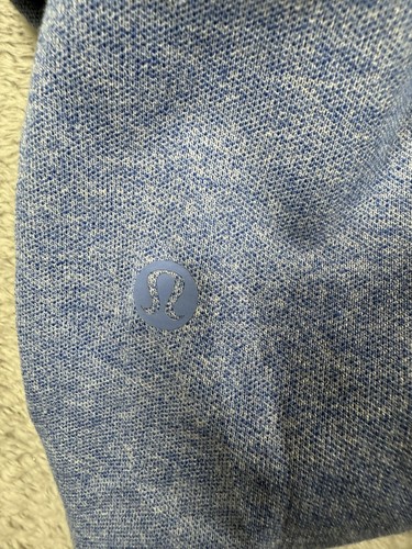 Lululemon Polo Shirt Mens Large Blue Golf Performance Athletic Preppy Casual Top - Picture 10 of 11