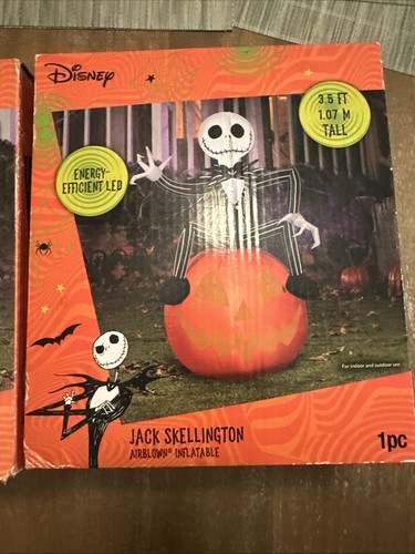 Airblown Inflatable Nightmare Before Christmas 3,5ft JACK SKELLINGTON and Sally - Bild 3 von 6