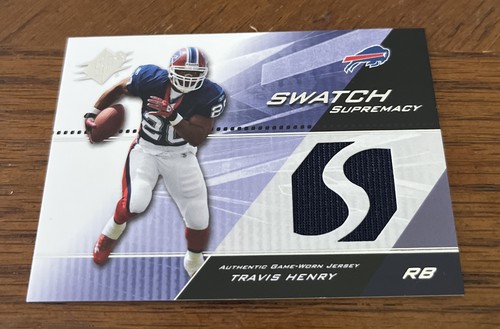 Travis Henry 2004 SPX Swatch Supremacy GAME-WORN JERSEY Buffalo Bills