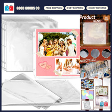 100-Pack 12x12 Clear Scrapbook Page Protectors - Acid-Free, Durable Sleeves