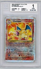 2002 Pokemon Legendary Collection Charizard 3/110 Reverse Foil BGS 1