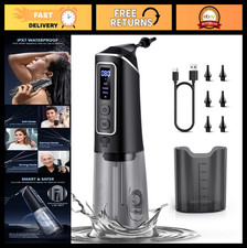 Ear Wax Removal Kit - Electric Ear Cleaner with Water Temp Sensor, USB Chargeabl