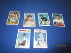 Baseball Rookie Star Card Lot (6) Wade Boggs Frank Thomas Don Mattingly Clemens