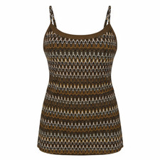 Apt. 9 Camisole Tank Top Adjustable Spaghetti Strap Brown Women's Size 4 Small