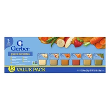 Gerber 2nd Foods Fruit & Veggie Variety Pack, 4 oz., 30 ct.