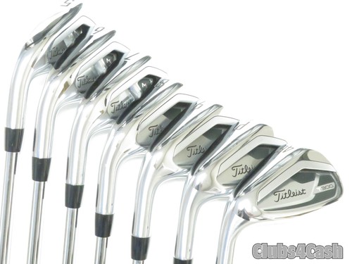 Titleist T300 2021 Irons True Temper AMT Red R300 Regular 5-P+48° LEFT LH NICE - Picture 2 of 7