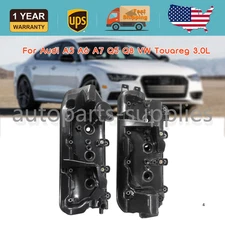 2x Engine Valve Cover w/Gasket For Audi A5 A6 A7 Q5 Q8 VW Touareg 3.0TDI