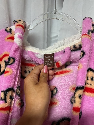 Paul Frank Robe Girls Medium Pink Julius Monkey Graphic Print 100% Cotton Y2K - Picture 3 of 9