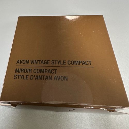 Nuevo Cartera AVON Estilo Vintage Compacta Joya Doble Espejo - Imagen 2 de 6