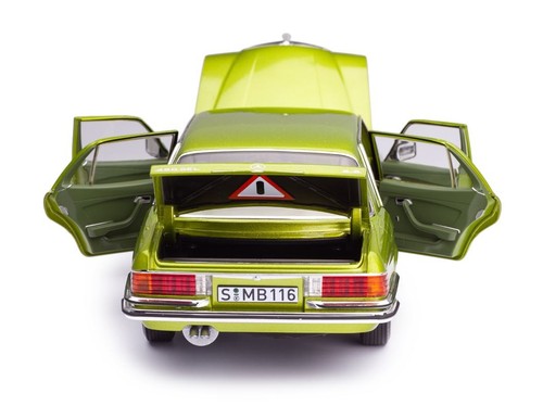 Mercedes-Benz 450 SEL W116 citrus green Diecast Scale Model 1:18 B66040683 NEW - Picture 5 of 11