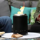 Tabletop Smokeless Fire Pit with Bag and Poker - 5.5 in - Black by Sunnydaze