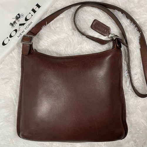 Coach 9146 Shoulder Bag Old Coach Leather Crossbody Brown - Picture 2 of 9