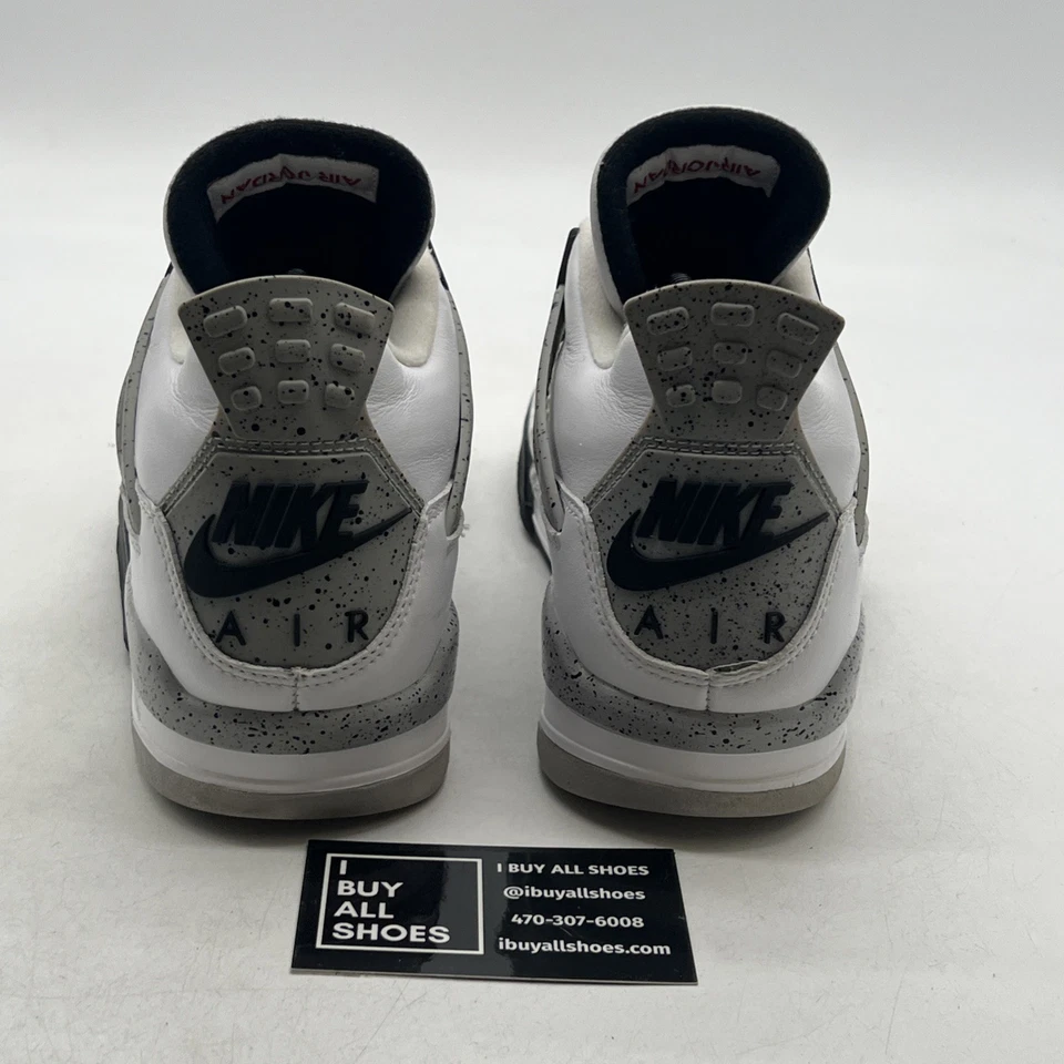 Talla 9 - Air Jordan 4 Retro OG Medio Blanco Cemento (840606-192) Foto 3 de 4
